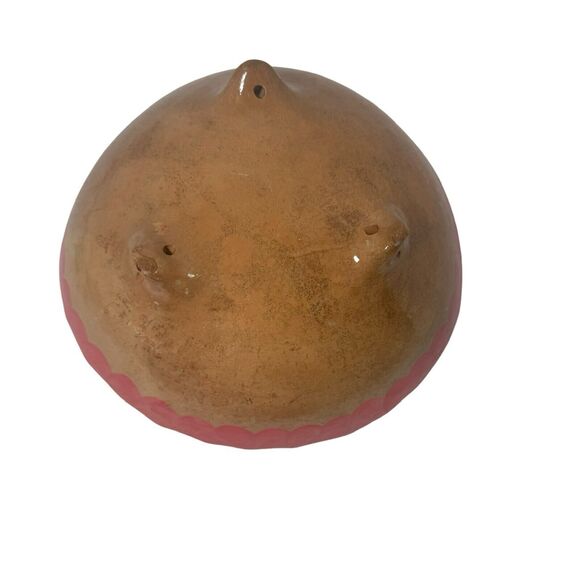 Vtg Mexican Hand Painted Footed Pottery Bowl Fruit Colorful Folk Art Boho 9.5” - Picture 14 of 16